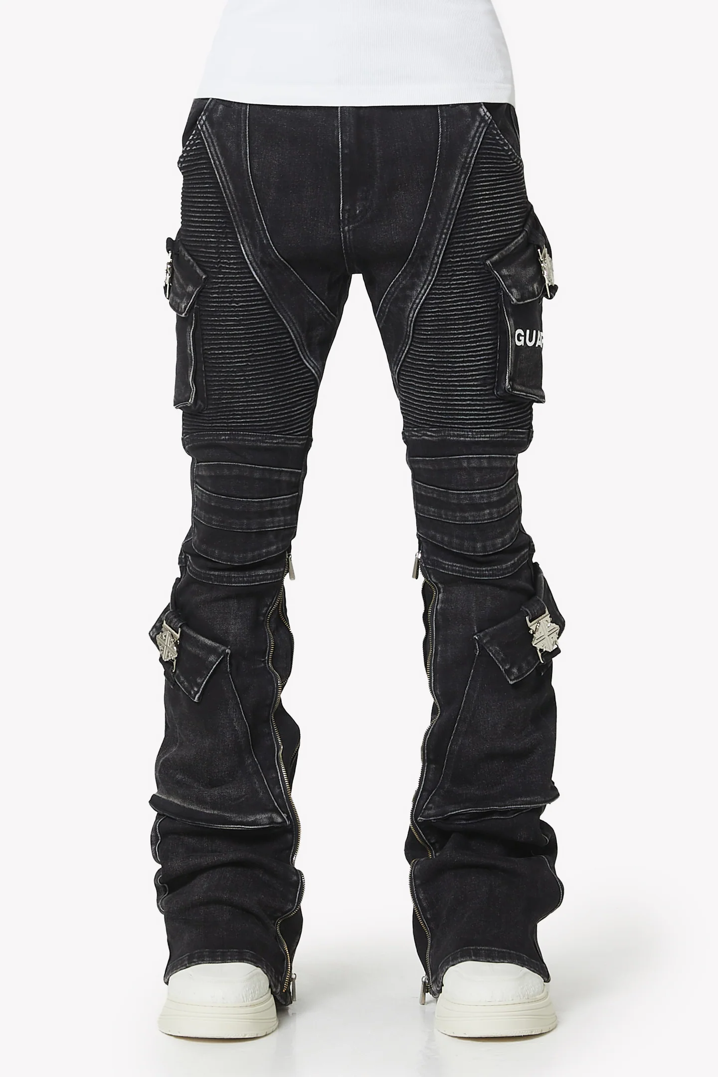 Vintage Black Oblivion Biker Denim