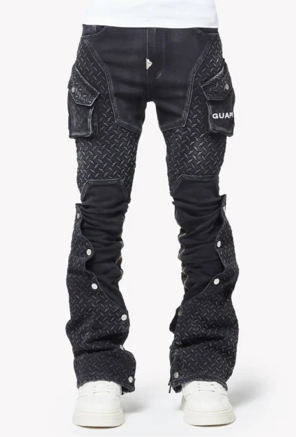 Vintage Black Steel Plate Denim