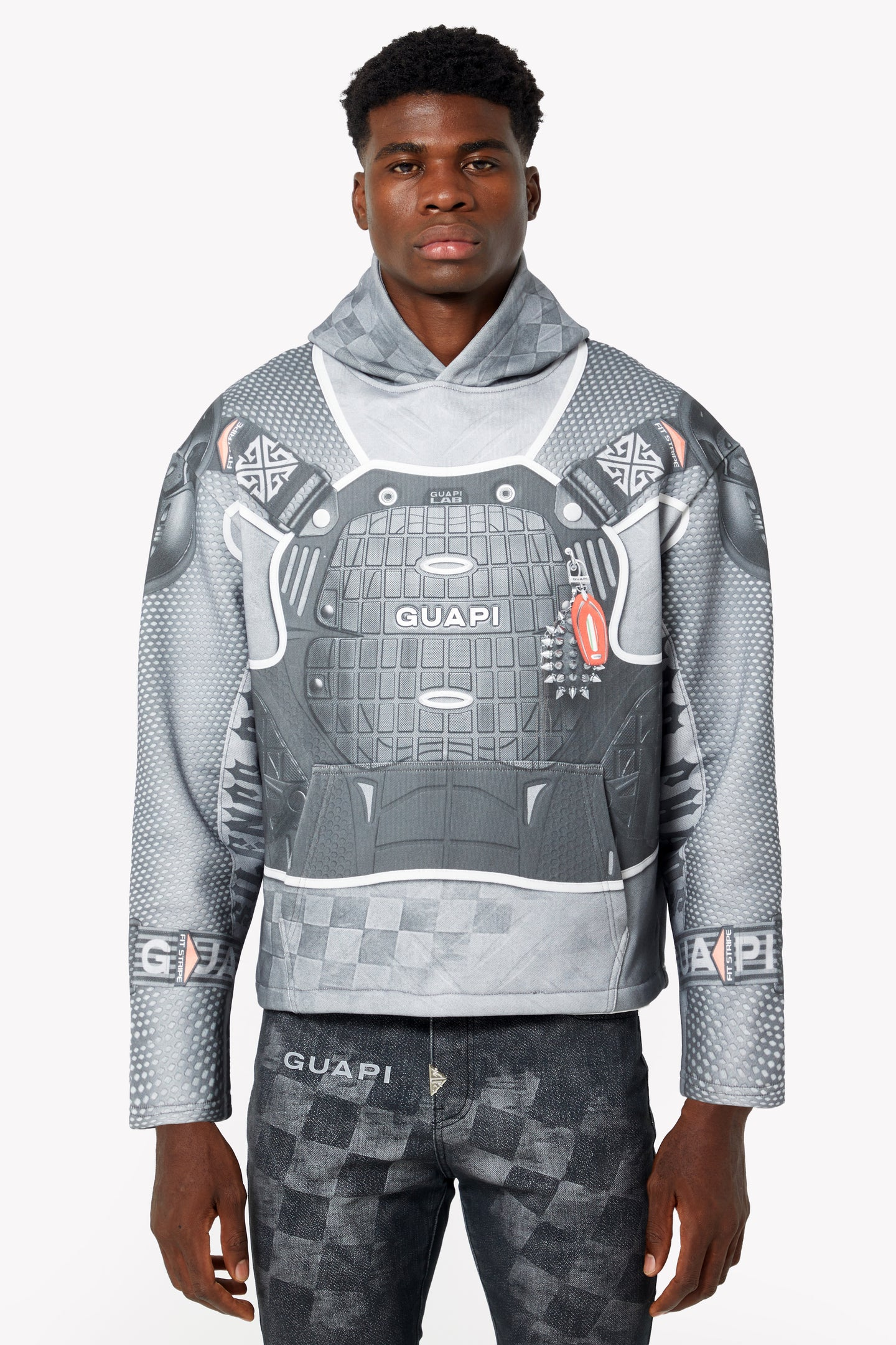 Cloud Grey Racer Hoodie